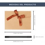 30 Sobres Vintage Papel Kraft con Cinta Roja + Rotulador 7