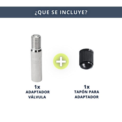 IBRIQO® 1 Adaptadores Prolongadores 40mm Válvula Schrader Gorda Moto Patinetes Eléctricos 2