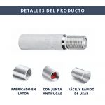 IBRIQO® 1 Adaptadores Prolongadores 40mm Válvula Schrader Gorda Moto Patinetes Eléctricos 3