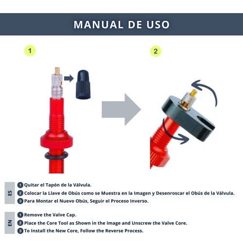 IBRIQO® 10 Obuses Válvula Presta + 2 Llaves Bicicleta 4