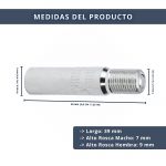 IBRIQO® 2 Adaptadores Prolongadores 40mm Válvula Schrader Gorda Moto Patinetes Eléctricos 6