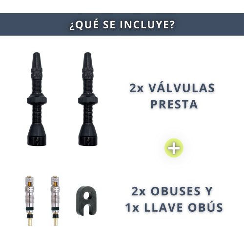 IBRIQO® 2 Válvulas 40mm Presta Tubeless Bicicleta MTB ROAD 2