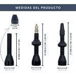 IBRIQO® 2 Válvulas 40mm Presta Tubeless Bicicleta MTB ROAD 7