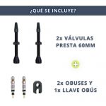IBRIQO® 2 Válvulas 60mm Presta Tubeless Bicicleta MTB ROAD 2