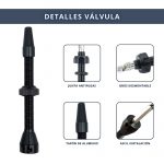 IBRIQO® 2 Válvulas 60mm Presta Tubeless Bicicleta MTB ROAD 3