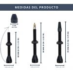 IBRIQO® 2 Válvulas 80mm Presta Tubeless Bicicleta MTB ROAD 7
