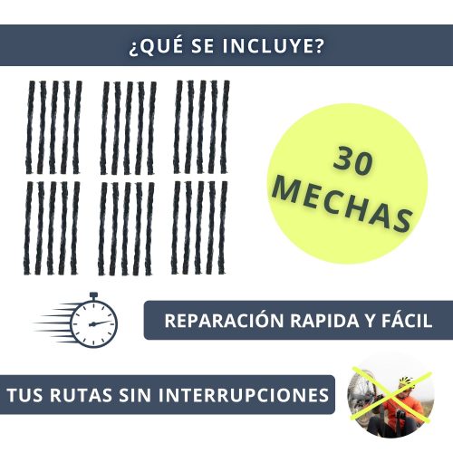 IBRIQO® 30 Mechas de Recambio 1,5x50mm MTB y ROAD 2