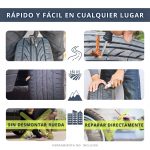 IBRIQO® 50 Mechas Recambio 6x100mm Para Kits Reparar Pinchazos Vehículos 7