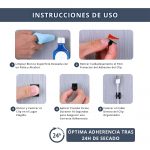 IBRIQO® Clips Blancos Adhesivos Sujeta Cables Organizador con Bridas Velcro 4