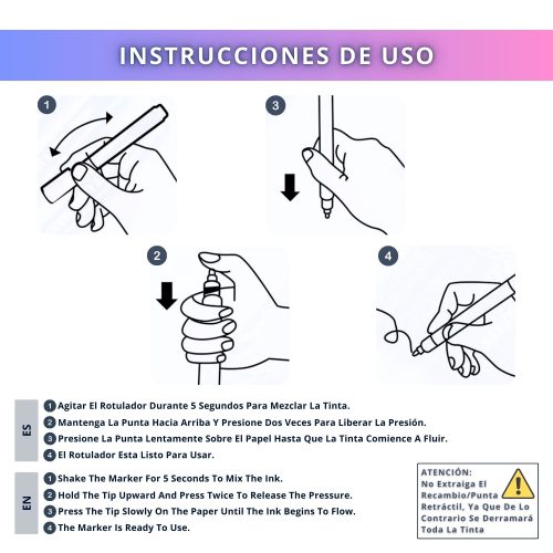 IBRIQO® Rotuladores Purpurina 12 Colores Metalizados Lettering Mandalas Manualidades 3