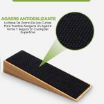 Set 2 Topes Cuñas de Madera Bambu Puertas Antideslizante Sujeta Puertas 5