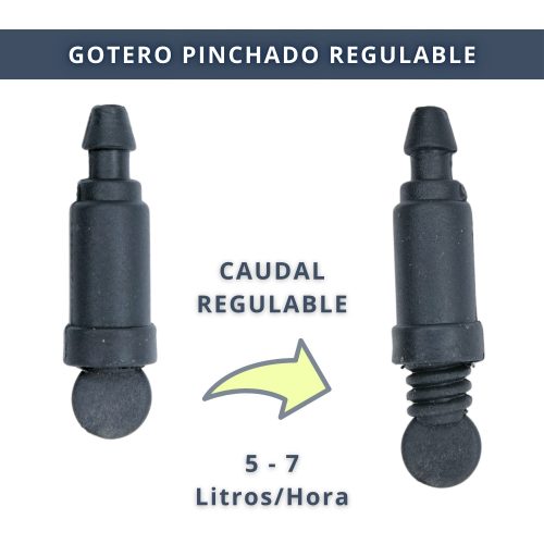 IBRI0030017 IBRIQO® Gotero Pinchable Con Tornillo - Riego Goteo 3