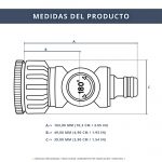 IBRIQO® Conector Flexible para Riego 3/4" y 1" – Adaptador Giratorio 90°-180° para Grifos y Mangueras de Jardín - Imagen 7