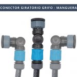 IBRIQO® Conector Flexible para Riego 3/4" y 1" – Adaptador Giratorio 90°-180° para Grifos y Mangueras de Jardín - Imagen 6