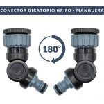 IBRIQO® Conector Flexible para Riego 3/4" y 1" – Adaptador Giratorio 90°-180° para Grifos y Mangueras de Jardín - Imagen 5