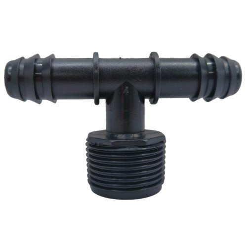 IBRI0030006 CONECTOR T DOBLE EMPALME CON ROSCA 3,4 - MANGUERA 16MM 1 1