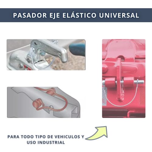IBRIQO® Pasadores Centro Eje M6×60 mm – Acero Elástico Galvanizado para Maquinaria Agrícola y Remolques - Imagen 3
