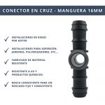 IBRI0030004 CONEXIÓN TRIPE EN CRUZ - Y - MANGUERA 16MM 4
