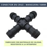 IBRI0030004 CONEXIÓN TRIPE EN CRUZ - Y - MANGUERA 16MM 5