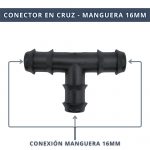 IBRI0030008 CONECTOR T - MANGUERA 16MM 3