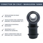 IBRI0030008 CONECTOR T - MANGUERA 16MM 4