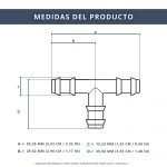 IBRIQO® Conector en T para Manguera 16 mm – Derivación para Riego por Goteo - Imagen 5