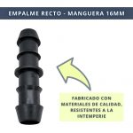 IBRI0030011 EMPALME RECTO - MANGUERA 16MM 5