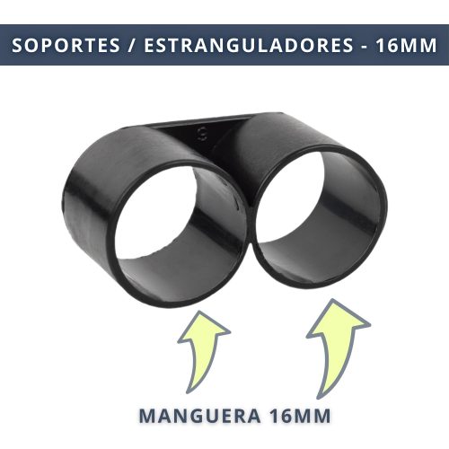 IBRI0030012 CONECTOR - SOPORTE DOBLE ANILLO - MANGUERA 16MM 3