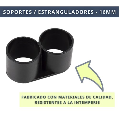 IBRI0030012 CONECTOR - SOPORTE DOBLE ANILLO - MANGUERA 16MM 5
