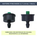 IBRIQO® Gotero Autocompensante 2,1 l/h Manguera – Caudal Constante para Riego por Goteo - Imagen 3