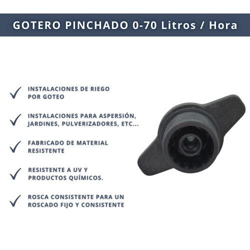 IBRI0030018 GOTERO PINCHABLE REGULABLE 0-70 LTH 4