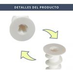 IBRI0190002+3+4 TACO TORNILLO NYLON 15x33 MM BLANCOS 2