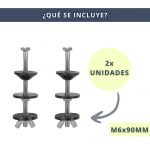 IBRI0190005 KIT 2 TORNILLOS INOX FIJACION TAZA-CISTERNA M6x90 MM 2