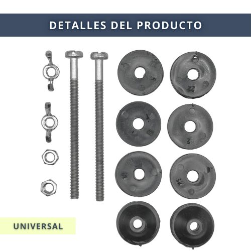 IBRI0190005 KIT 2 TORNILLOS INOX FIJACION TAZA-CISTERNA M6x90 MM 3