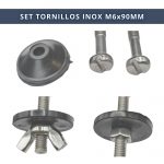 IBRI0190005 KIT 2 TORNILLOS INOX FIJACION TAZA-CISTERNA M6x90 MM 4