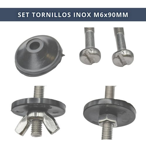 IBRI0190005 KIT 2 TORNILLOS INOX FIJACION TAZA-CISTERNA M6x90 MM 4