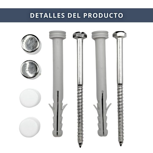 IBRI0190006 KIT 2 TACOS TORNILLOS INOX FIJACION SANITARIO 6x80 MM 3