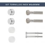 IBRI0190006 KIT 2 TACOS TORNILLOS INOX FIJACION SANITARIO 6x80 MM 4