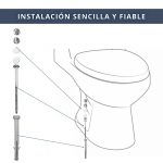 IBRI0190006 KIT 2 TACOS TORNILLOS INOX FIJACION SANITARIO 6x80 MM 5