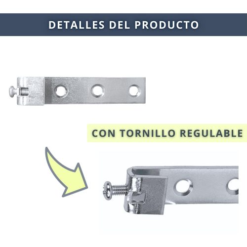 IBRI0200003+4 GANCHO MOBILIARIO C-TORNILLO REGULABLE ZN 15x68 MM 4